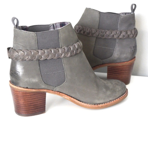 Sperry Top Sider Liberty Leather Ankle Booties EUC Sz 6.5 Boho Western Country - Picture 3 of 10